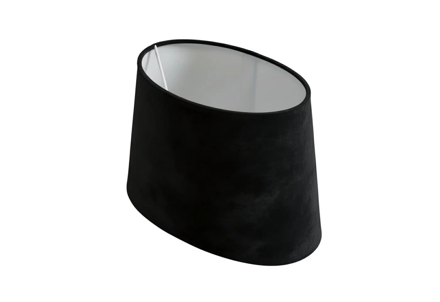 B&S Lampenschirm Oval Velvet Schwarz