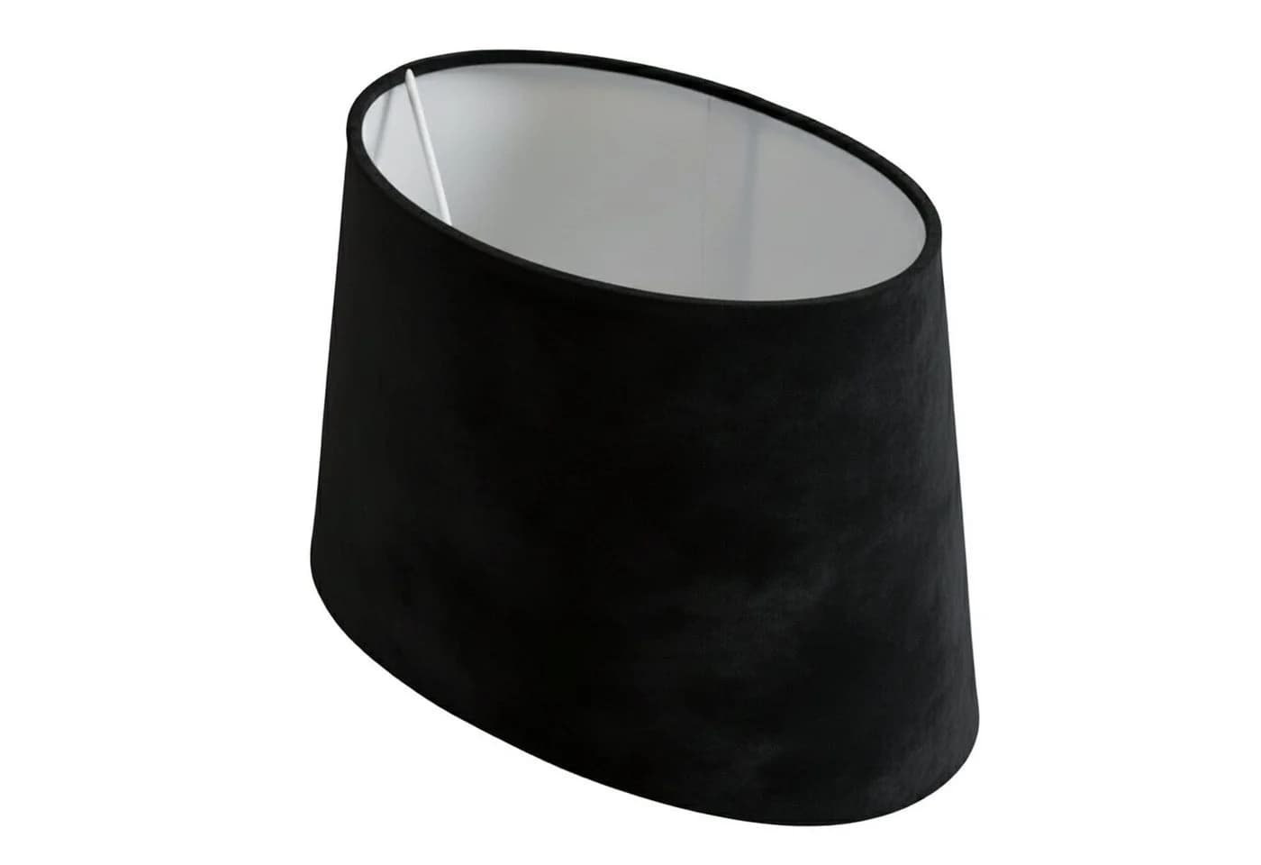 B&S Lampenschirm Oval Velvet Schwarz