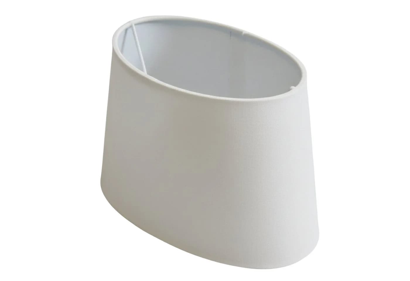 B&S Lampenschirm Oval Velvet Weiß