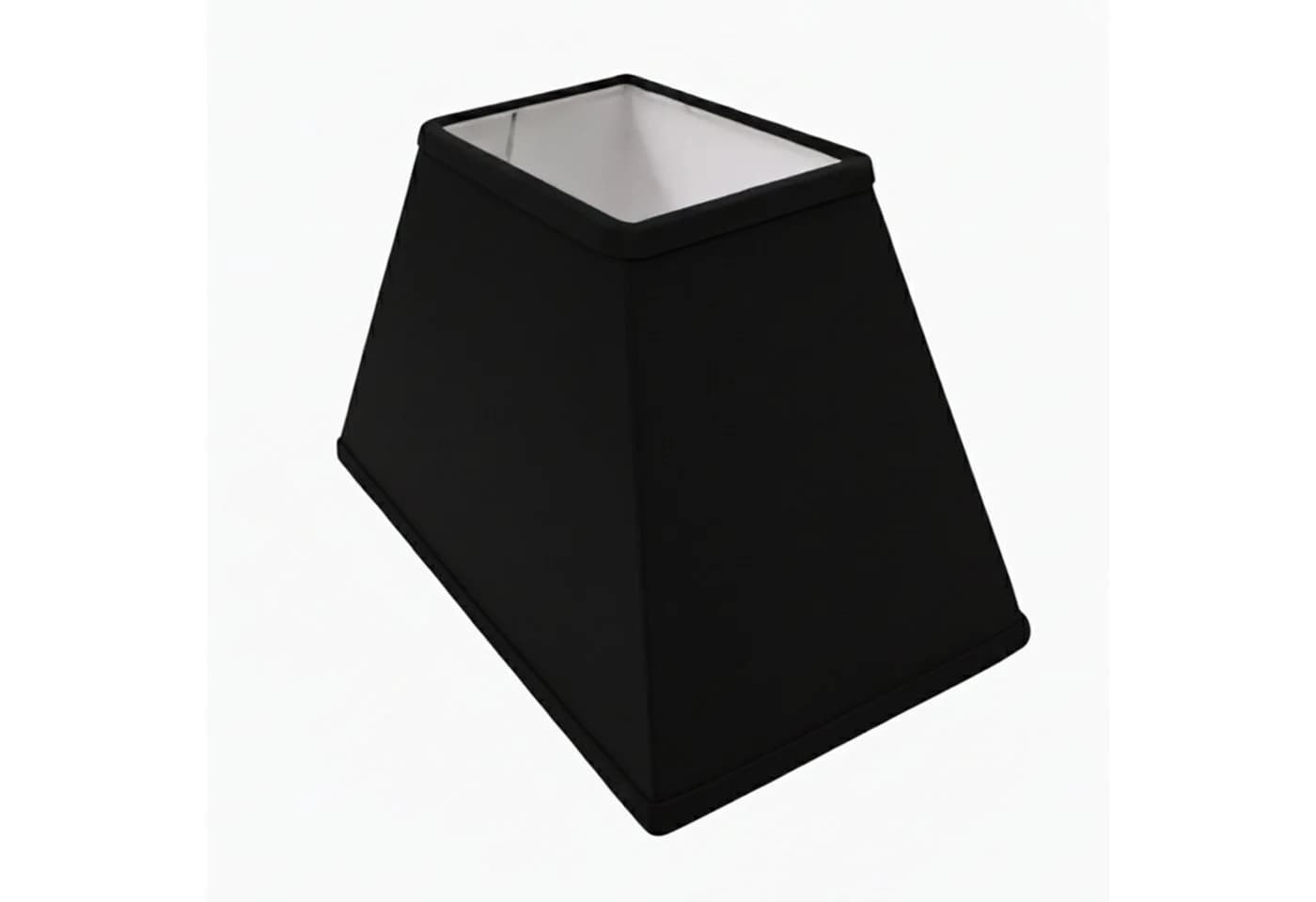 B&S Lampenschirm Velvet Schwarz Rechteckig