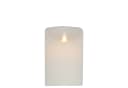 B&S LED-Kerze LED Echtwachskerze Weiß Rund Bewegliche Flamme und Timer Bild 1