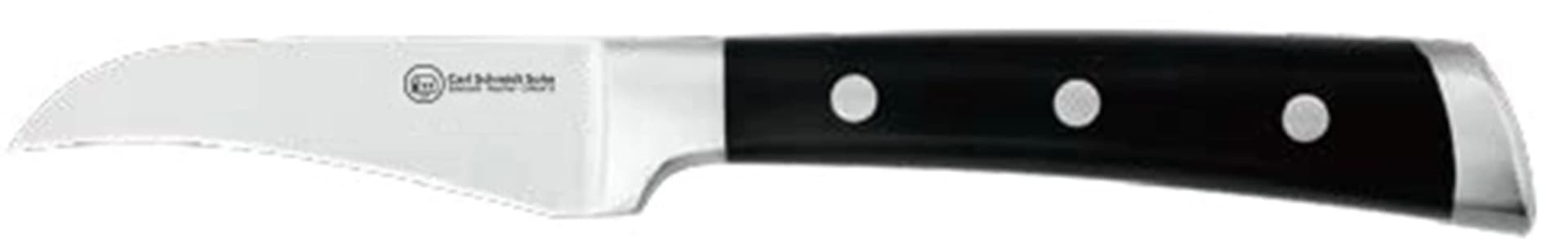 Schälmesser CARL SCHMIDT SOHN "HERNE" 7 cm Edelstahl rostfrei Schwarz