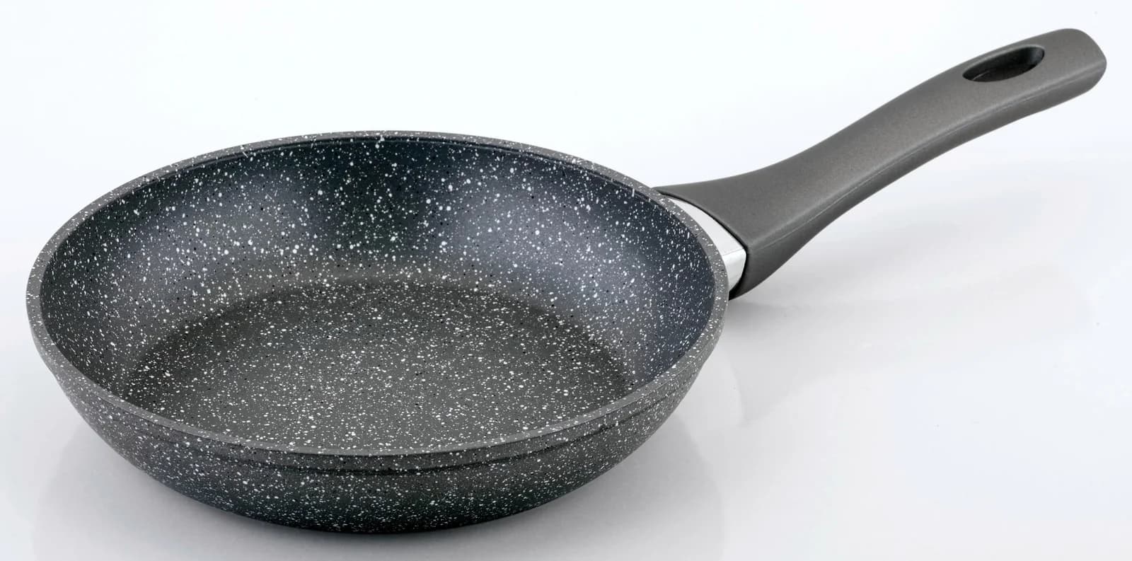Ergonomische Bratpfanne aus Aluminium, 20 cm, grau