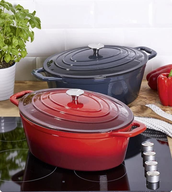 CS KOCH-SYSTEME Bräter Xanten 8 Liter schwarz Gusseisen