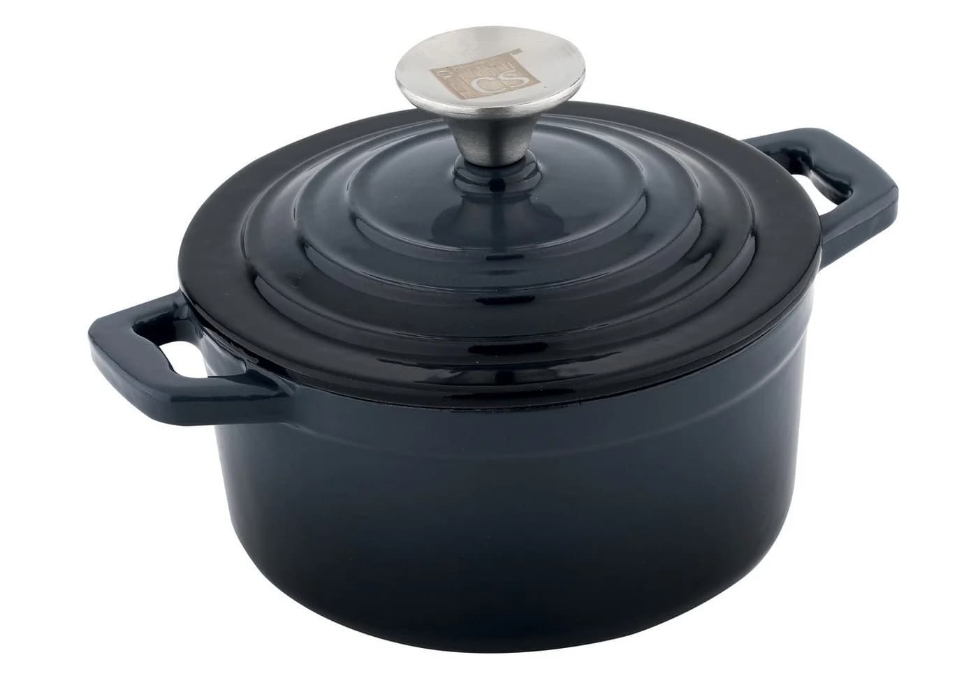 CS Koch-Systeme Kochtopf XANTEN 14 cm Gusseisen Emaille Schwarz