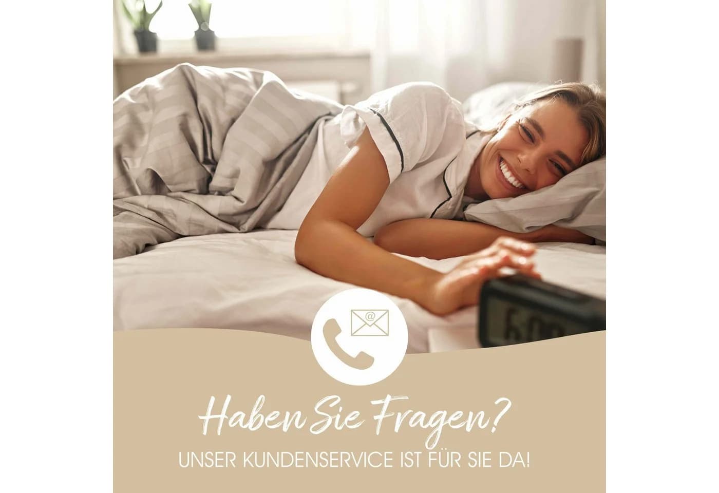 Sanders Kauffmann Daunenkissen Weidegans 3-Kammer Mako-Batist Weiss - Bild 5