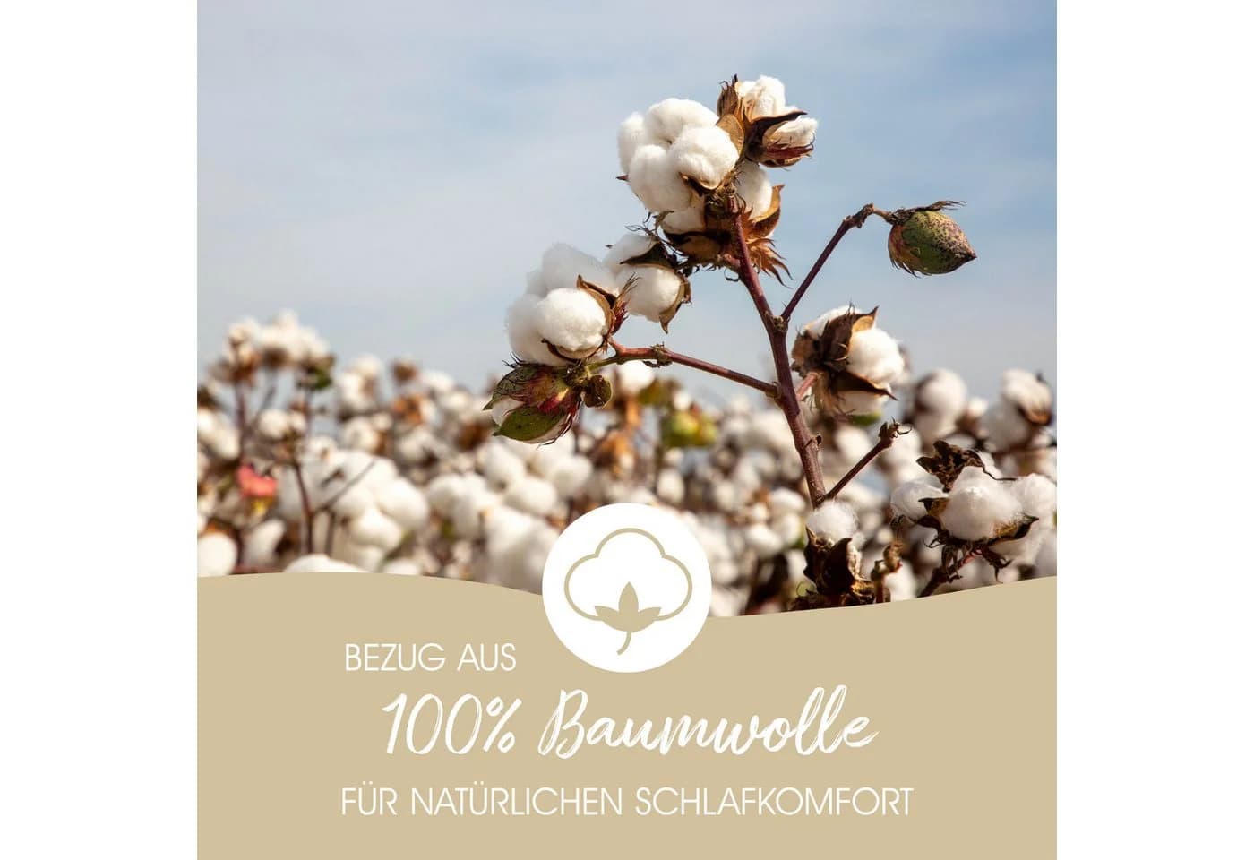 KÜNSEMÜLLER Daunenbettdecke Exclusiv 100% Baumwolle Weiß - Bild 5
