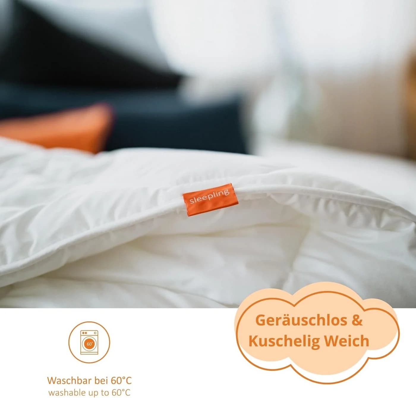 sleepling Microfaserbettdecke Basic 100 Sommerdecke - Bild 3