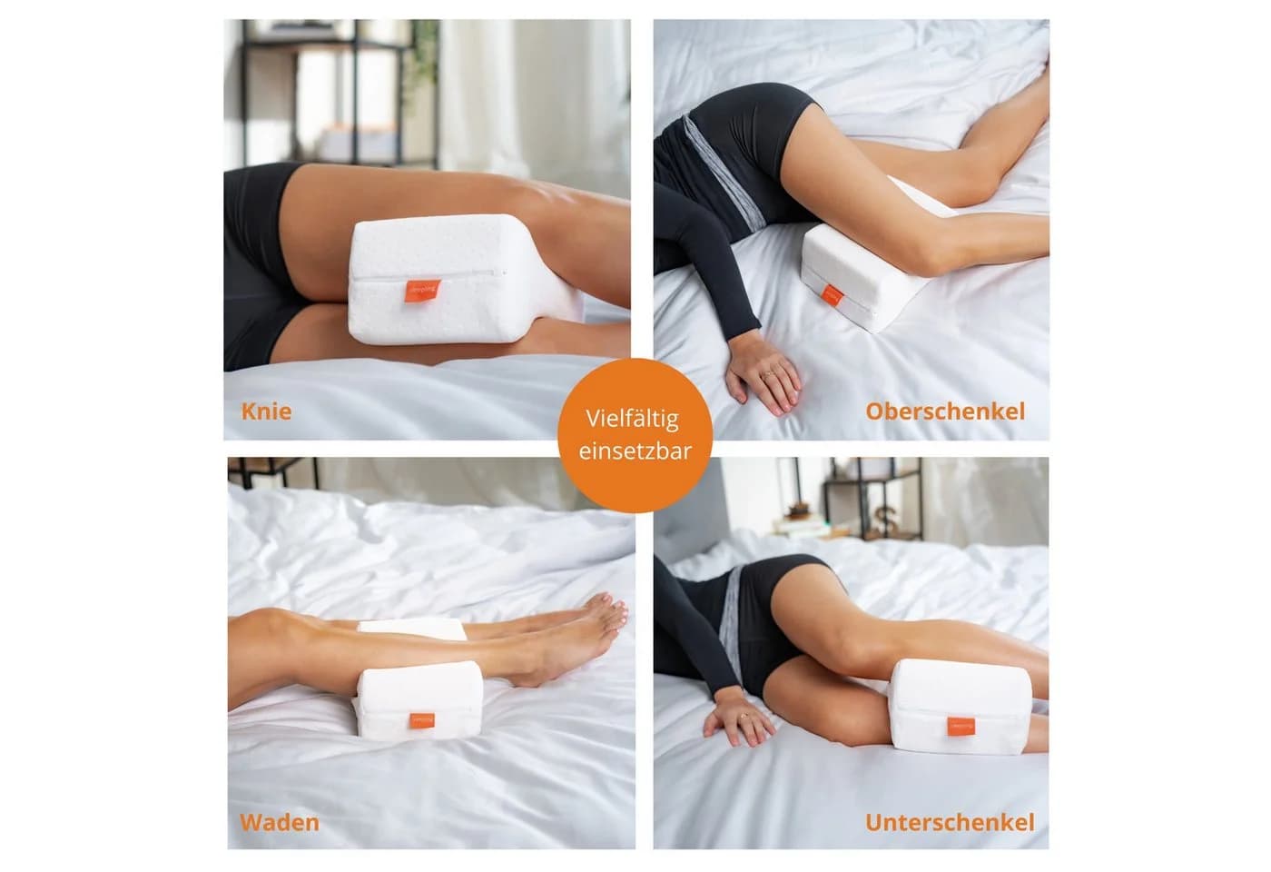 sleepling Kniekissen orthopädisches Beinkissen Memory Foam
