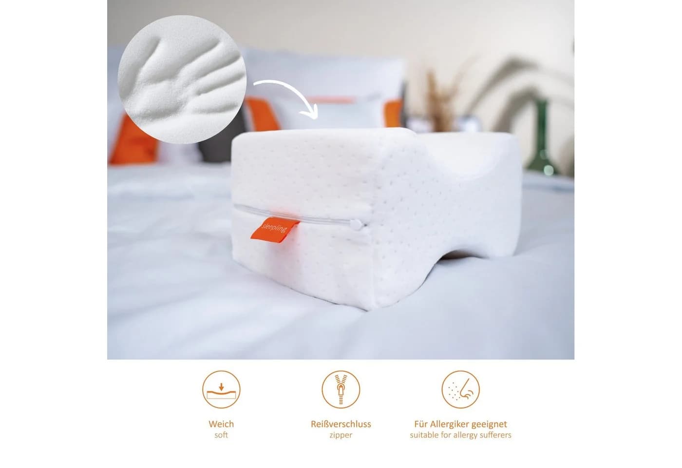sleepling Kniekissen orthopädisches Beinkissen Memory Foam - Bild 4