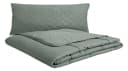 OTTO home Clarra Mikrofaserbettdecke + Kopfkissen Set Steingrau Bild 1