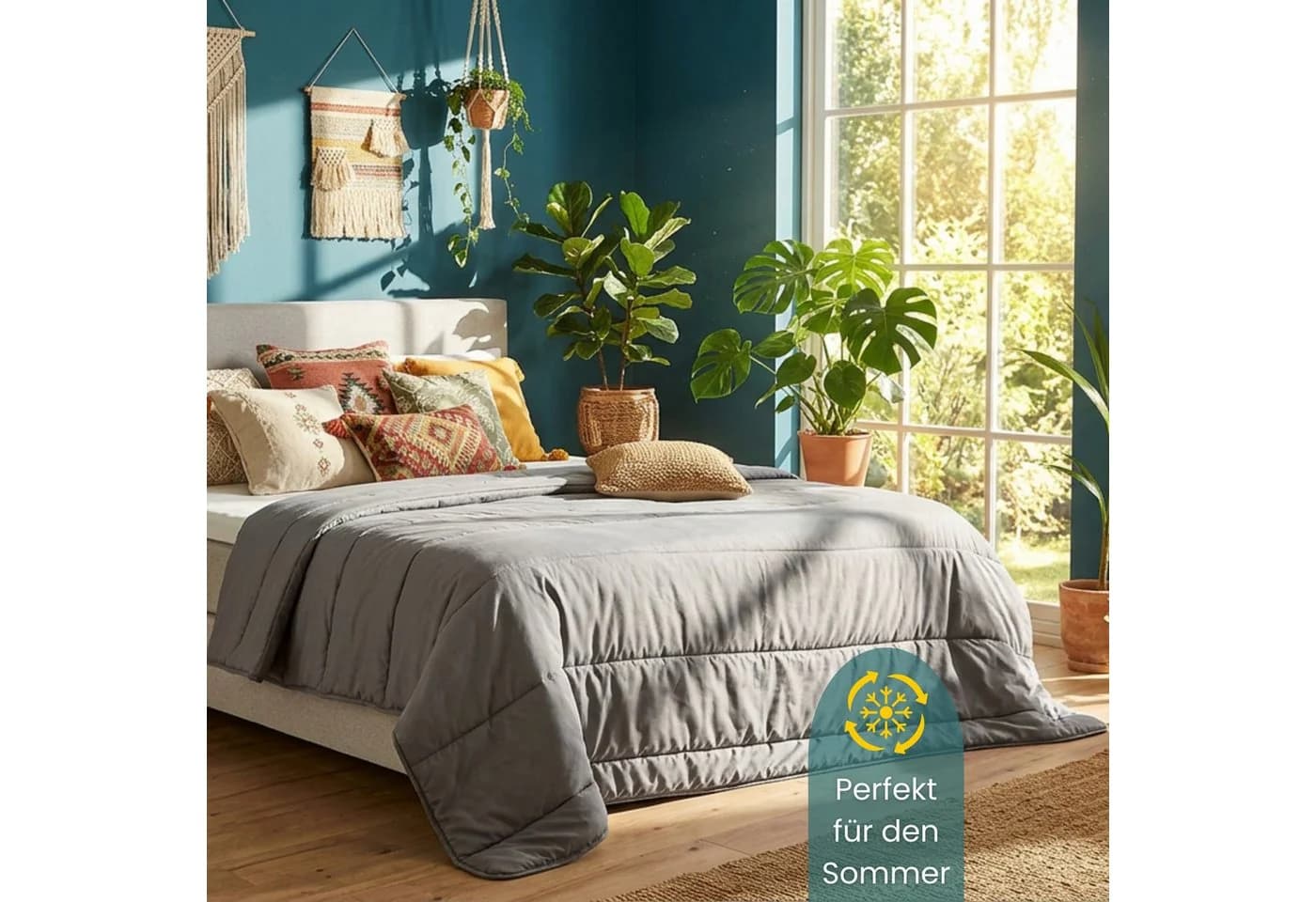 OTTO home Microfaserbettdecke Clarra Grau Polyester - Bild 2
