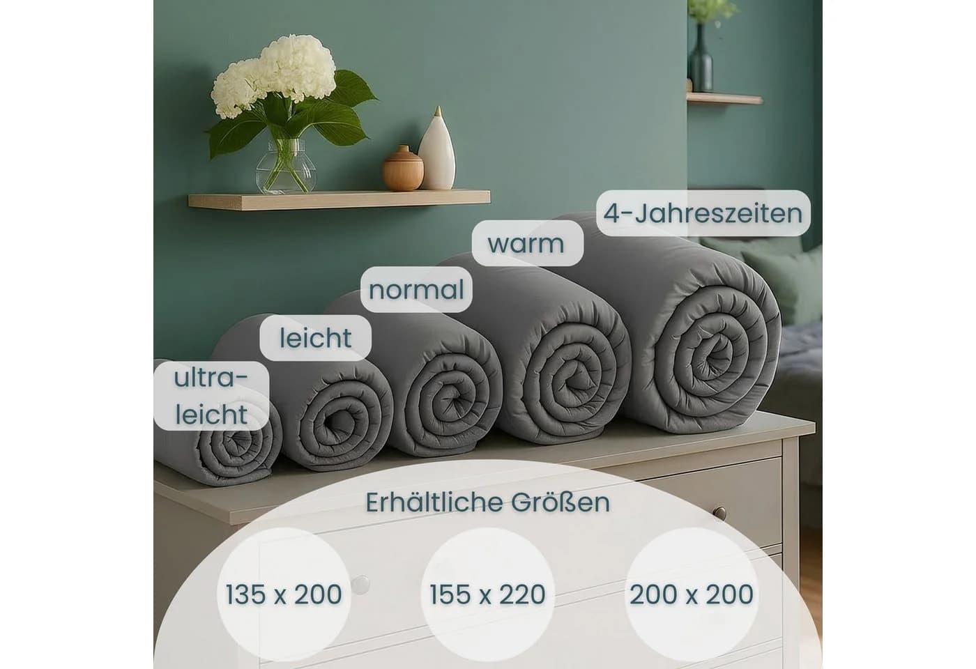 OTTO home Microfaserbettdecke Clarra Grau Polyester - Bild 3