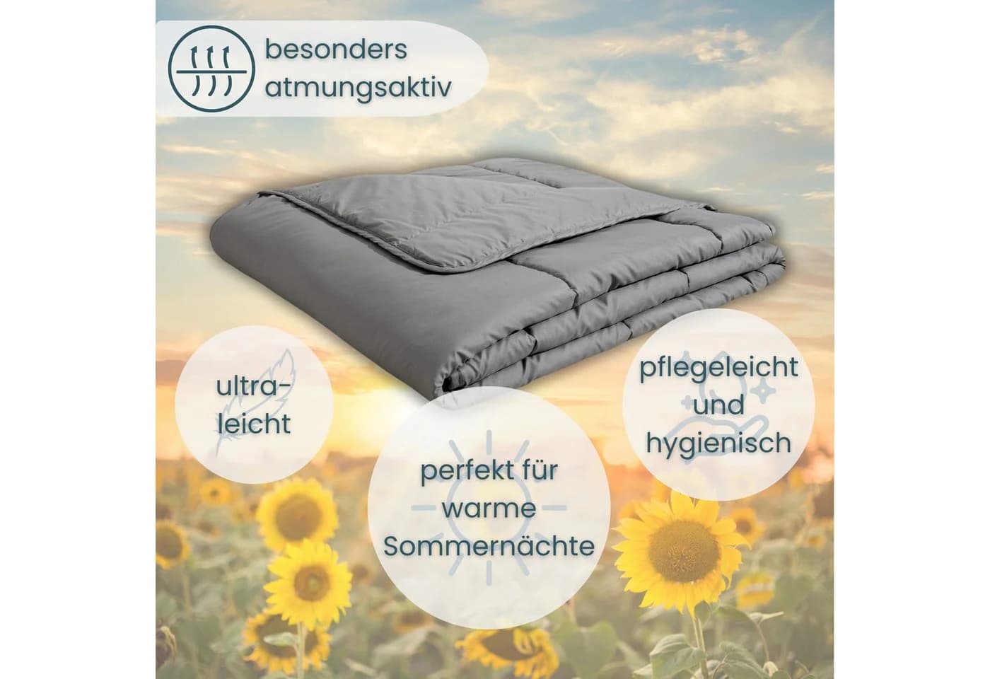OTTO home Microfaserbettdecke Clarra Grau Polyester - Bild 4