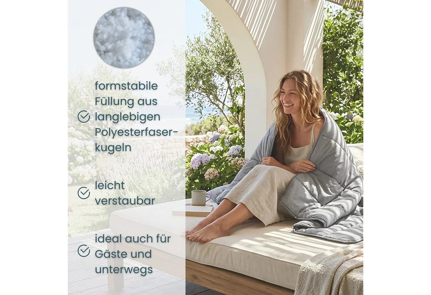 OTTO home Microfaserbettdecke Clarra Grau Polyester - Bild 5