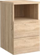 FMD Nachtkonsole Suva Braun Holzwerkstoff 2 Schubkästen Bild 1