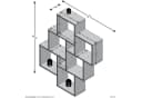 FMD Wandregal Laurio 2 Weiß Modernes Design Bild 5