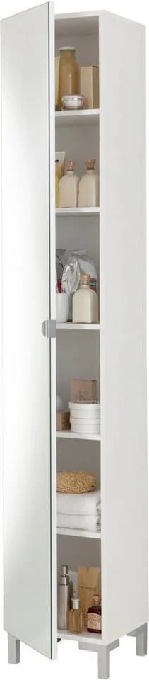 FMD Hochschrank Tarragona Weiß mit Spiegeltür - Bild 2