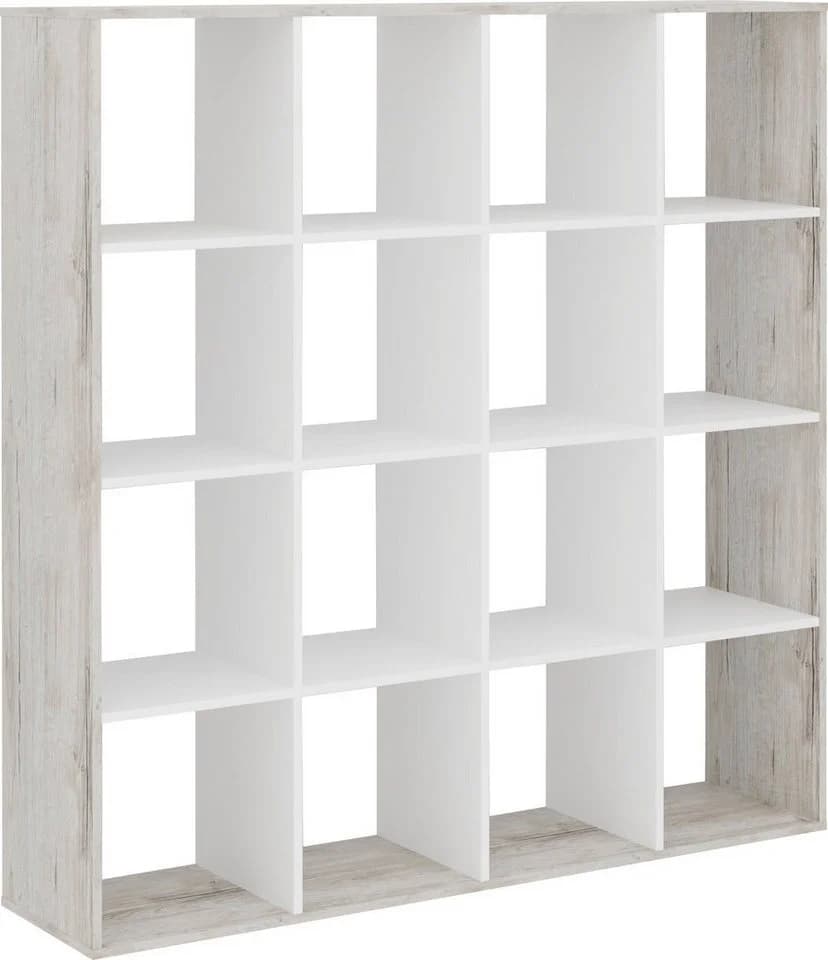 Raumteilerregal FMD Mega Beige Holzwerkstoff