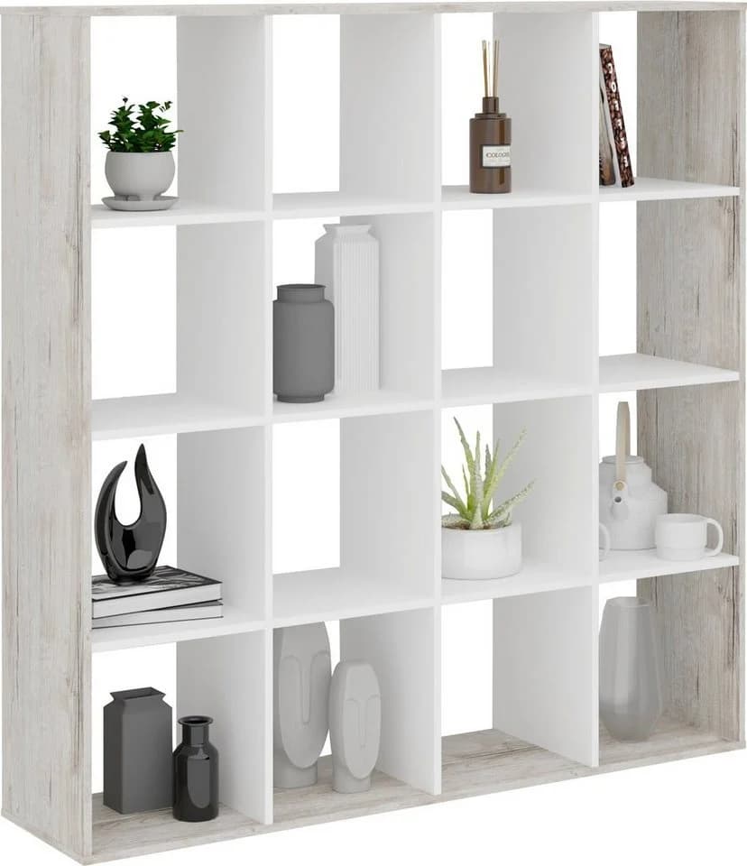 Raumteilerregal FMD Mega Beige Holzwerkstoff - Bild 3