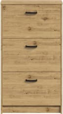 FMD Schuhschrank Step 3 Beige 3 Klappen Bild 1