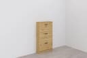 FMD Schuhschrank Step 3 Beige 3 Klappen Bild 2