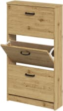 FMD Schuhschrank Step 3 Beige 3 Klappen Bild 4