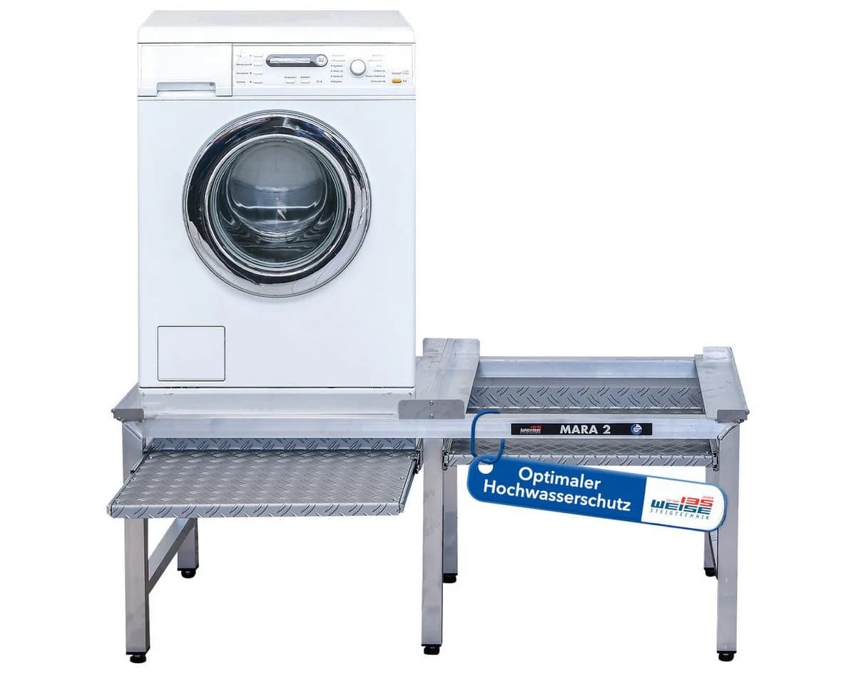 Weise Steigtechnik Waschmaschinenuntergestell Mara 2 Silber 1000kg Tragkraft - Bild 2
