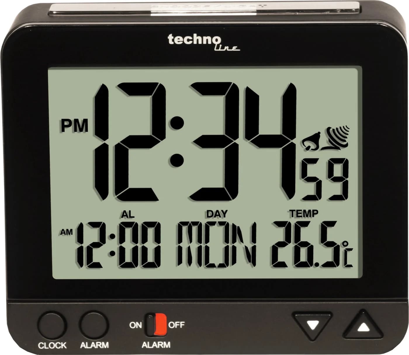technoline Funkwecker WT 195 mit Nachtlicht und Temperaturanzeige - Bild 2