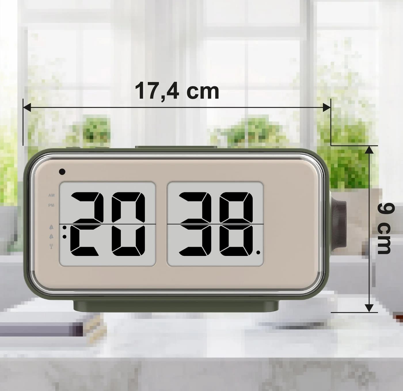 Technoline Funkwecker WT 270 Retro Flip Clock Schwarz-Weiß - Bild 3