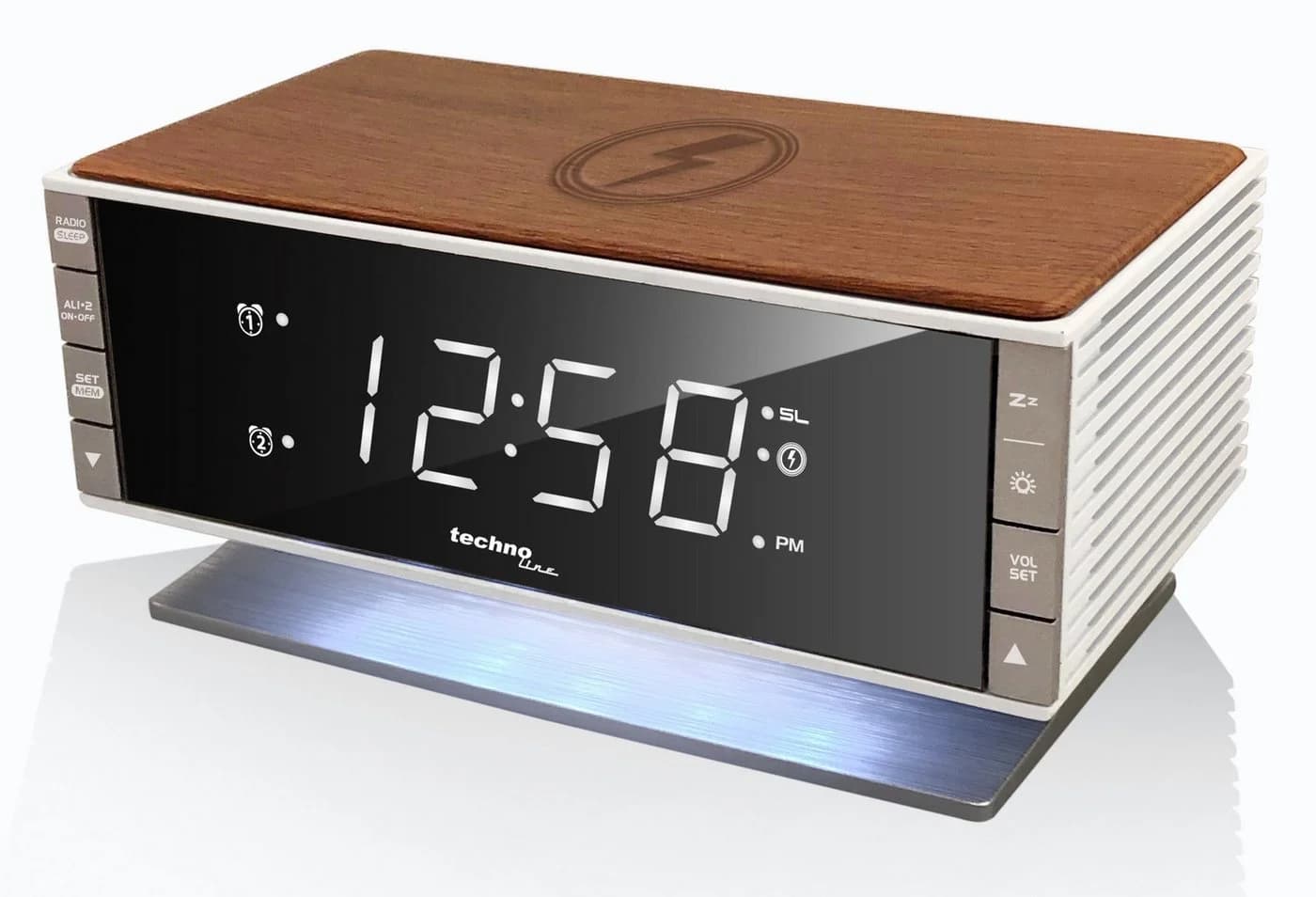 Technoline Radiowecker WT 487 mit Qi-Ladefläche und Radio - Bild 2