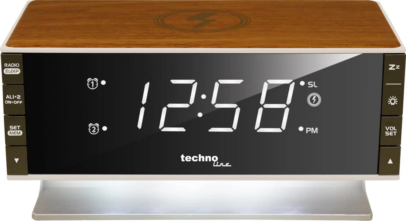 Technoline Radiowecker WT 487 mit Qi-Ladefläche und Radio - Bild 3