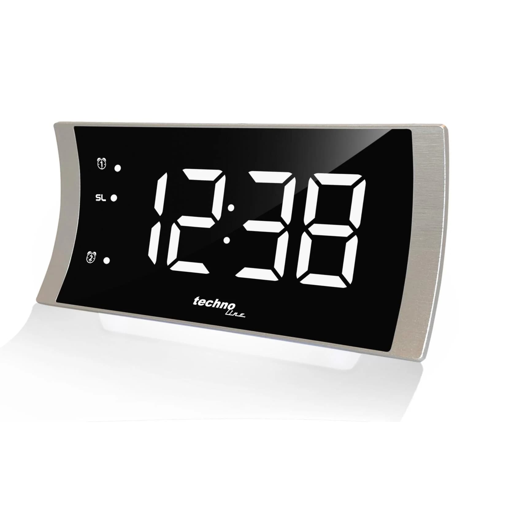 Technoline Radiowecker WT494 mit USB-Ladeanschluss Schwarz