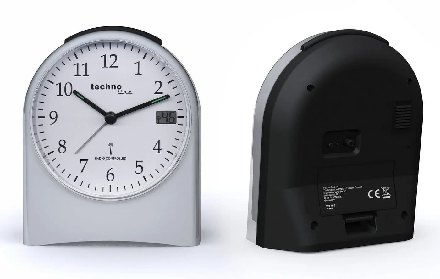 technoline Funkwecker WT 765 mit Sekundenanzeige und Schlummerfunktion