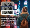 technoline Reisewecker WT 175 Blau Kompakt mit Magnet Bild 1