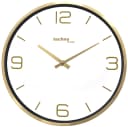 technoline Wanduhr WT 7280 Goldfarben Moderner Metallrahmen Bild 2