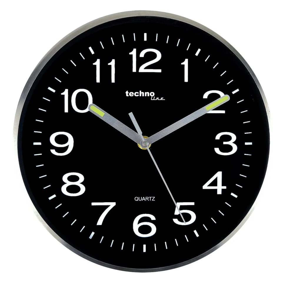 technoline Wanduhr WT 7620 mit nachtleuchtenden Zeigern