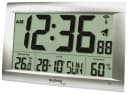 technoline Funkwanduhr WS 8009 Silber mit Jumbo-LCD Anzeige Bild 1