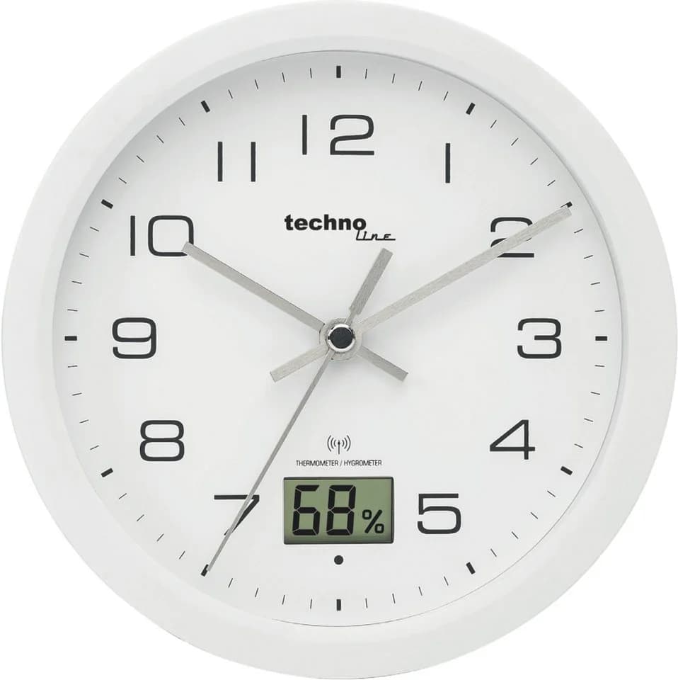 technoline Badezimmeruhr WT 3100 Weiß mit Temperatur- und Luftfeuchteanzeige - Bild 2
