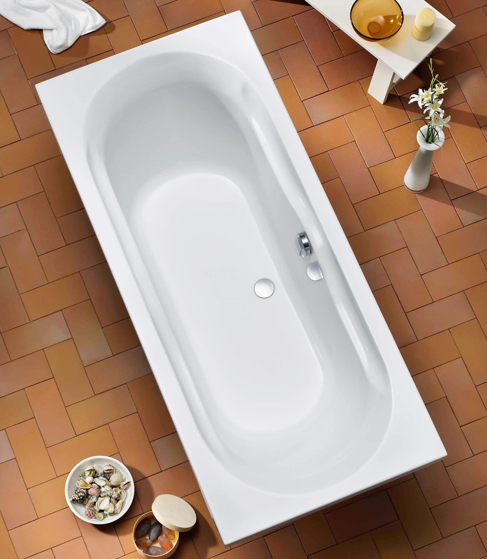 Badewanne OTTOFOND 'Madera' Weiß Sanitäracryl
