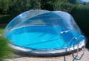 KWAD Cabrio Dome Poolverdeck Transparent für runde Pools Bild 3