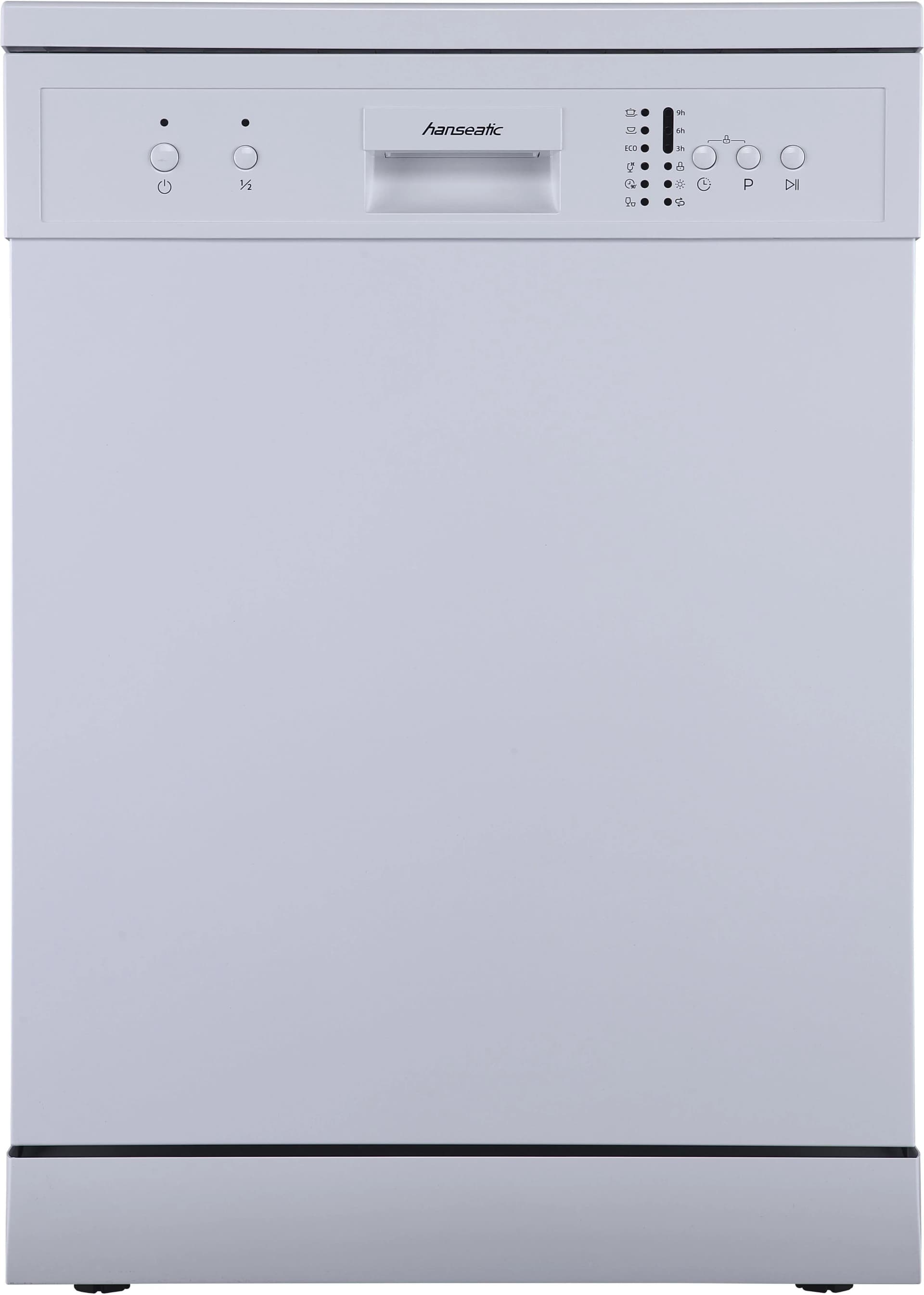 HANSEATIC Standgeschirrspüler HG6085E127635W Weiß