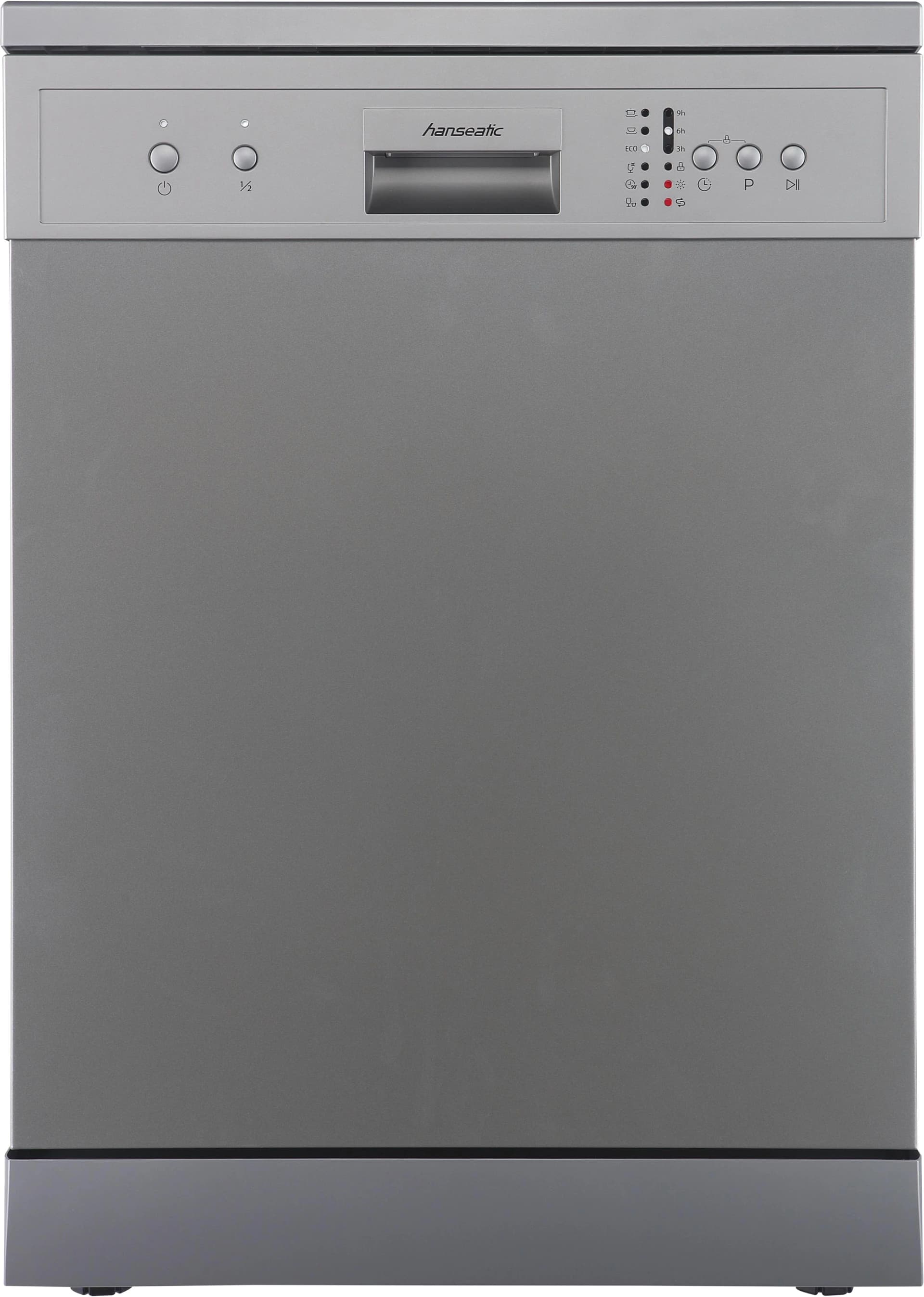 HANSEATIC Standgeschirrspüler HG6085E127635S Silber Energieeffizienz E