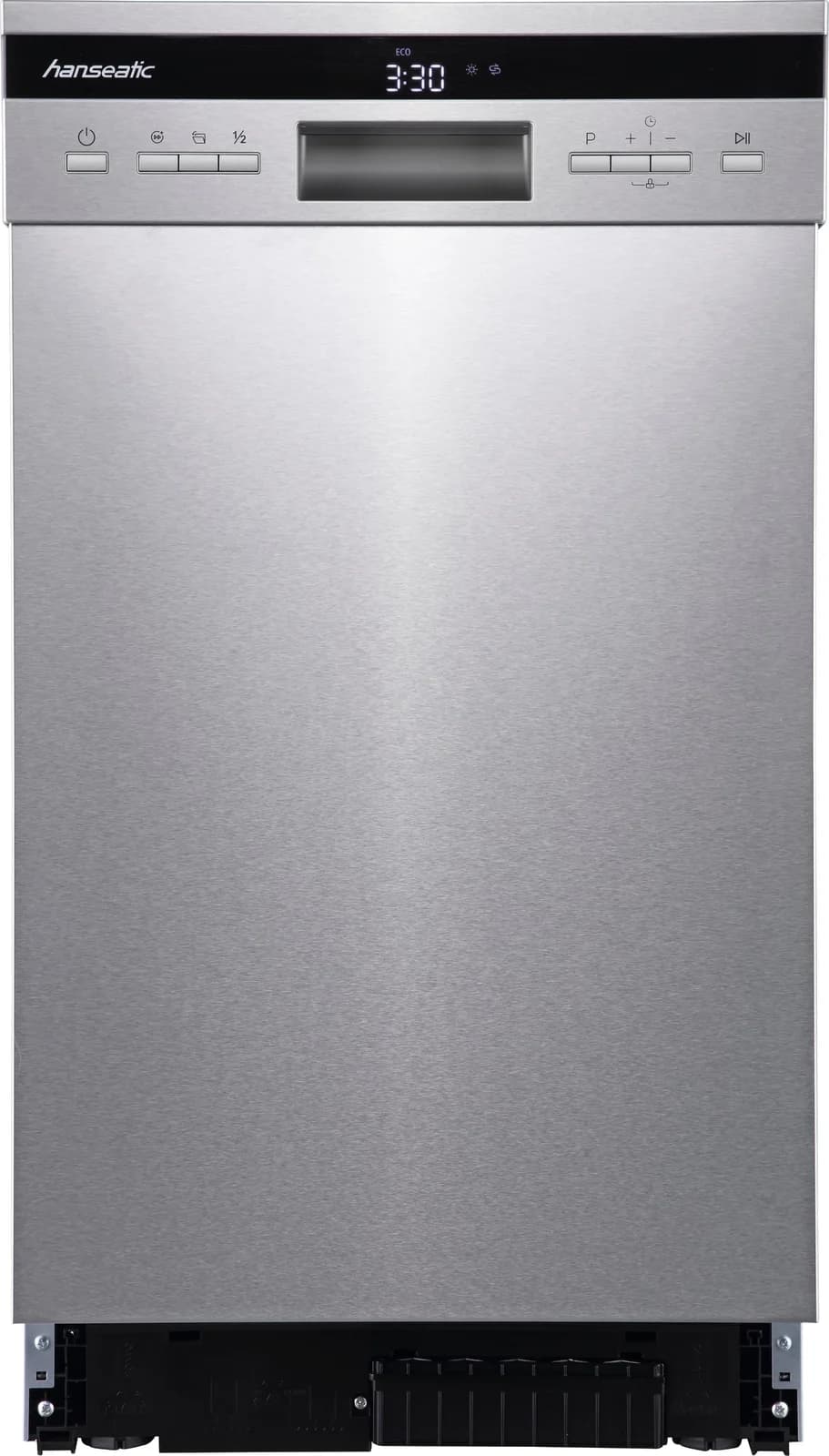 HANSEATIC Unterbaugeschirrspüler HGU4582D10J7736EI Silber AutoOpen-Trocknung