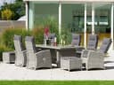 Garten-Essgruppe KONIFERA Monaco Grau Polyrattan Bild 2