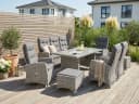 Garten-Essgruppe KONIFERA Monaco Grau Polyrattan Bild 2