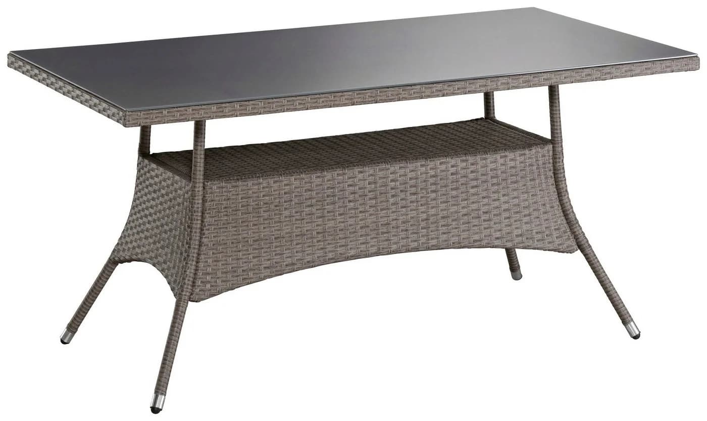 Konifera Garten-Essgruppe Mailand 19-tlg. Grau/Braun Polyrattan - Bild 4