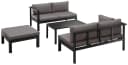 KONIFERA Gartenlounge-Set Dubai Anthrazit Aluminium 5-tlg. Bild 3