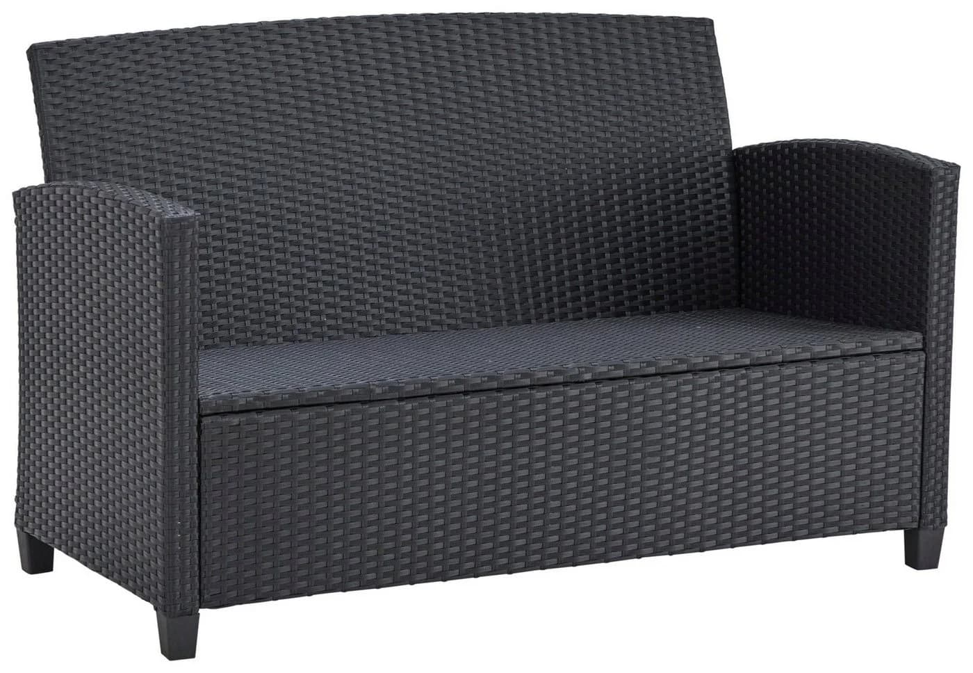 KONIFERA Gartenlounge-Set St. Tropez 11-tlg. Schwarz Anthrazit Polyrattan - Bild 5