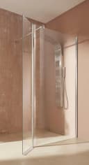 WELLTIME Walk-in-Dusche Mailand Grau Chrom 100x190cm Bild 2